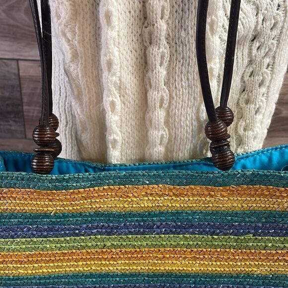 NWOT Wheat Straw Ladies Purse, Yellow - Picture 4 of 10